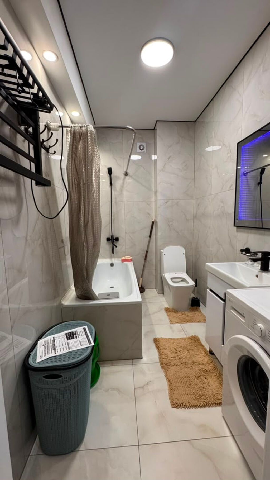 2 комнаты, 70 м², Кок-Жар ж/м Элитка, 7 этаж, Евроремонт: фото 3