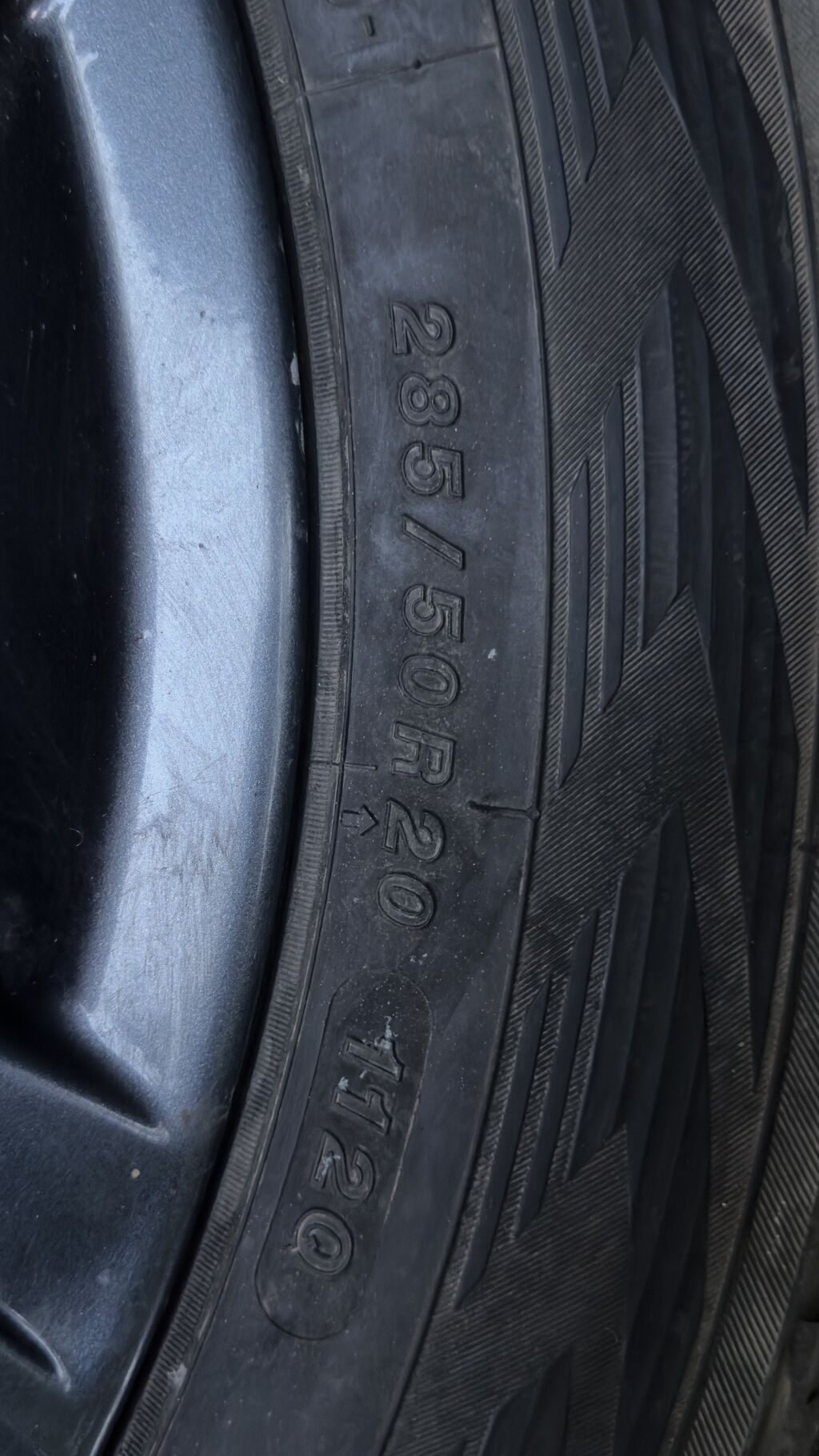 Колеса в сборе 285 / 50 / R 20, Зима, Б/у, Комплект, Внедорожные (АТ/МТ), Литые, отверстий - 5: фото 6