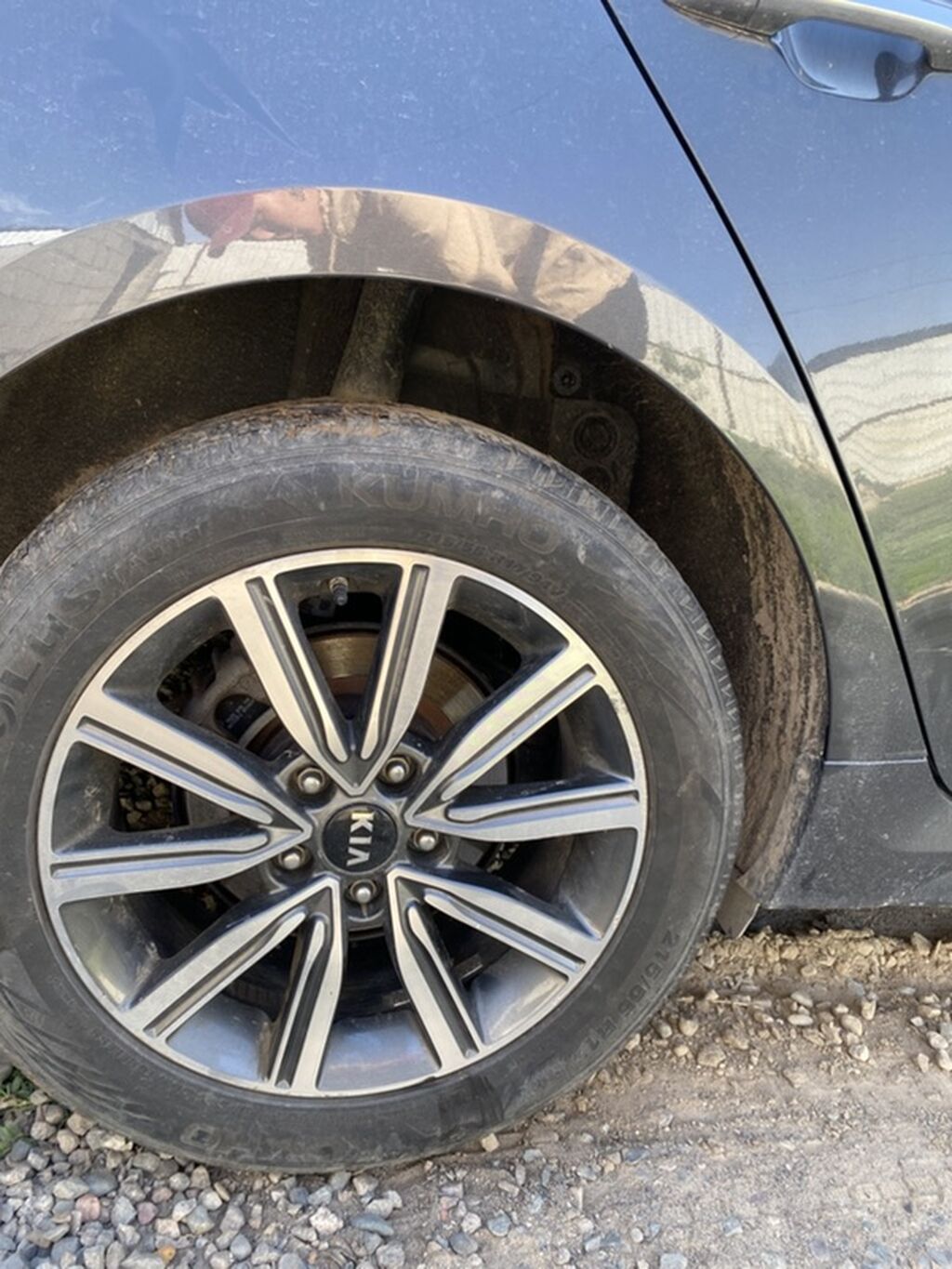 Литые диски Kia + шины Kumho Ищу такой диск 2 шт моделей Kia с 5