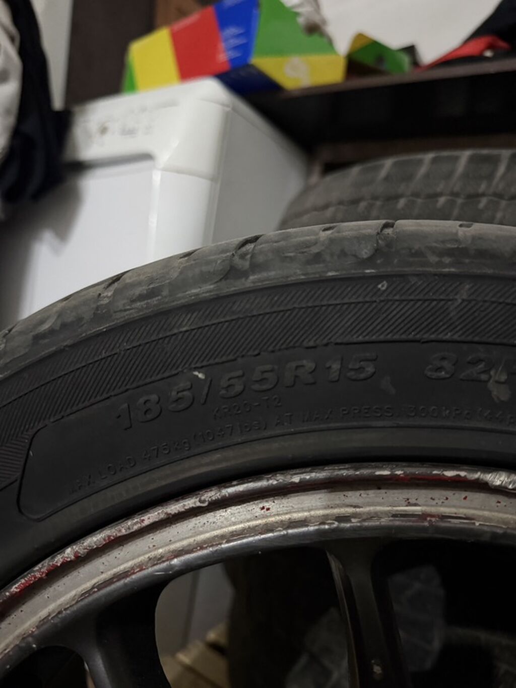 Колеса в сборе 185 / 55 / R 15, Лето, Б/у, Комплект, Легковые, Литые, отверстий - 4: фото 2
