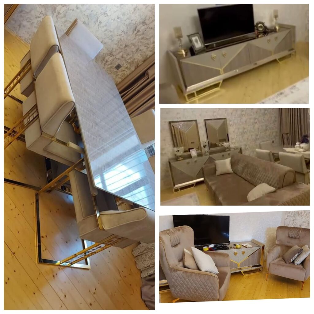 Kamot tv altliği ve masa desti 3500 AZN Qonaq otağı dəstləri