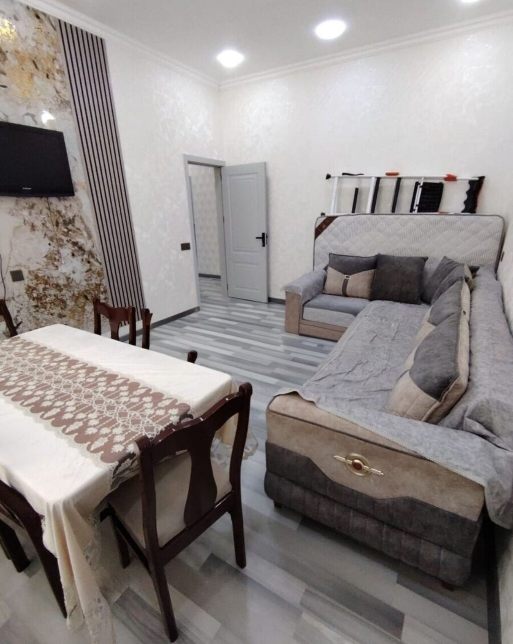 4 otaqlı, 125 kv. m, Yeni təmirli