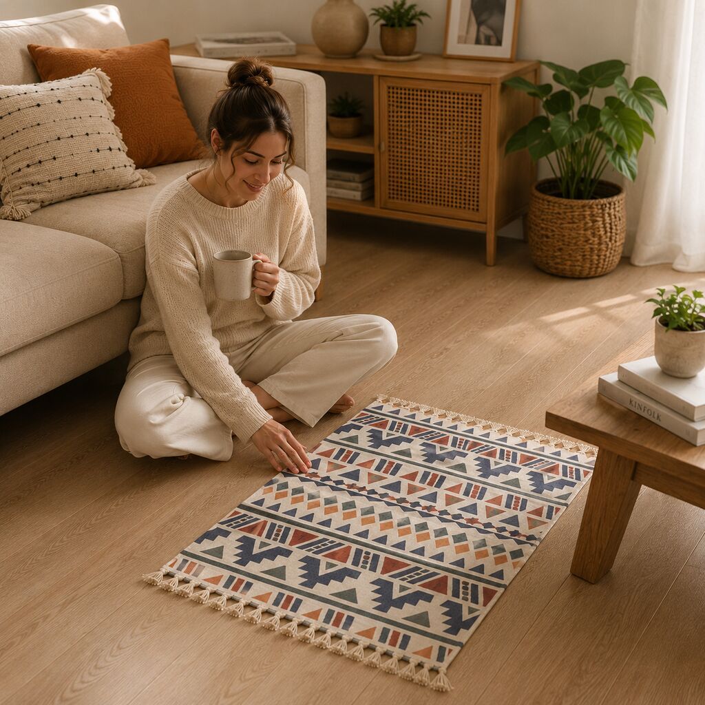 Коврик плетенный 60×90 - Размер: 60×90 см - Розничная цена: 850: фото 1
