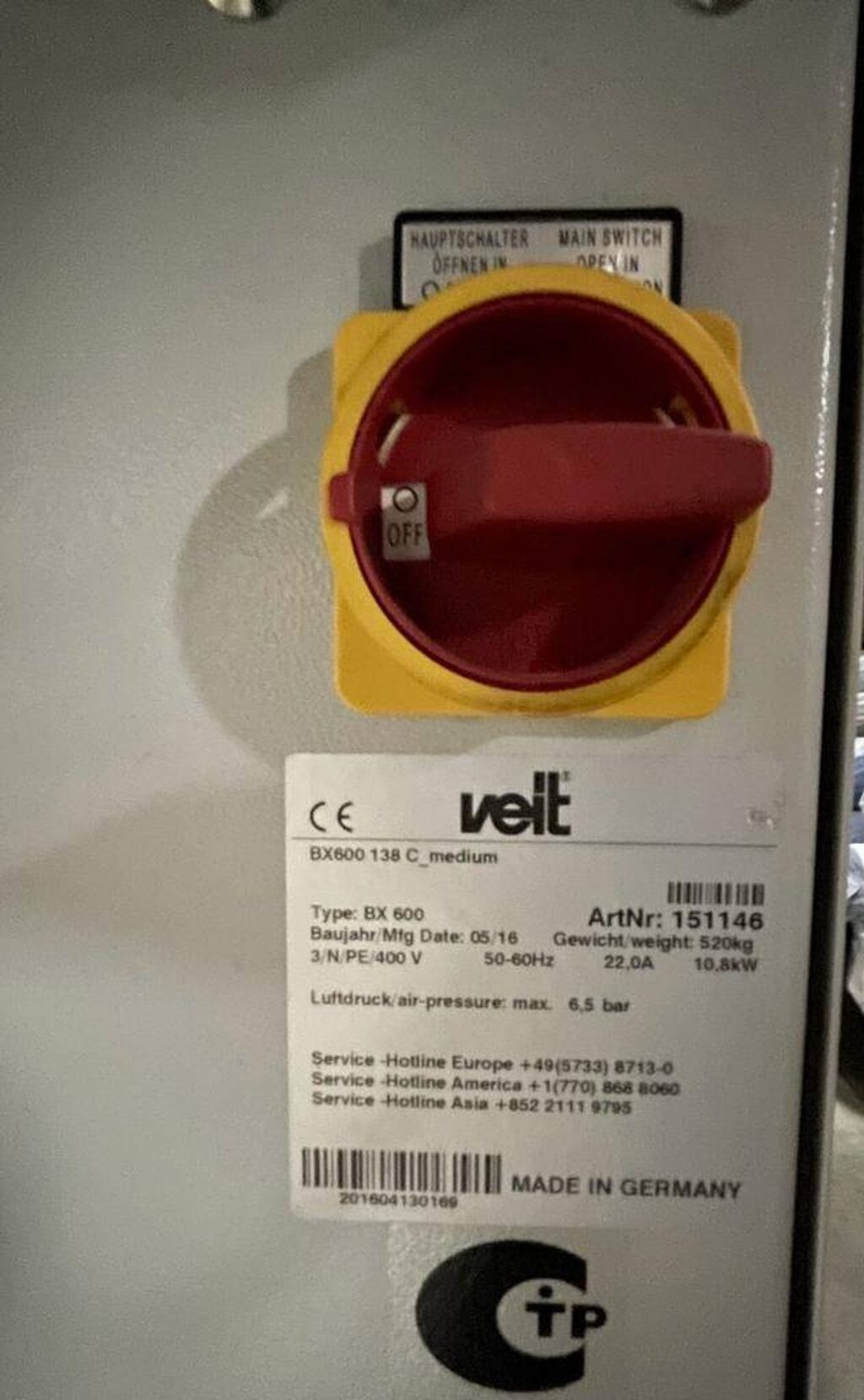 В идеальном состоянии дублирующий пресс проходного типа VEIT BX600C с: фото 3