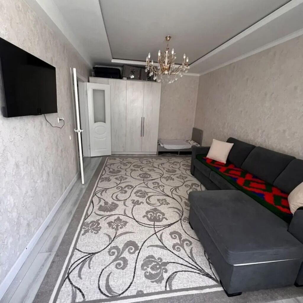 1 комната, 38 м², Тунгуч мкр Элитка, 4 этаж, Евроремонт: фото 1
