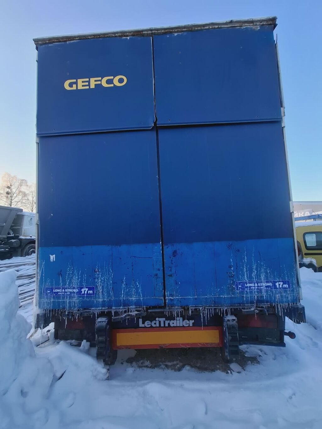 Тентованный полуприцеп LeciTrailer (брендинг GEFCO) Мега110куб,новая: фото 2