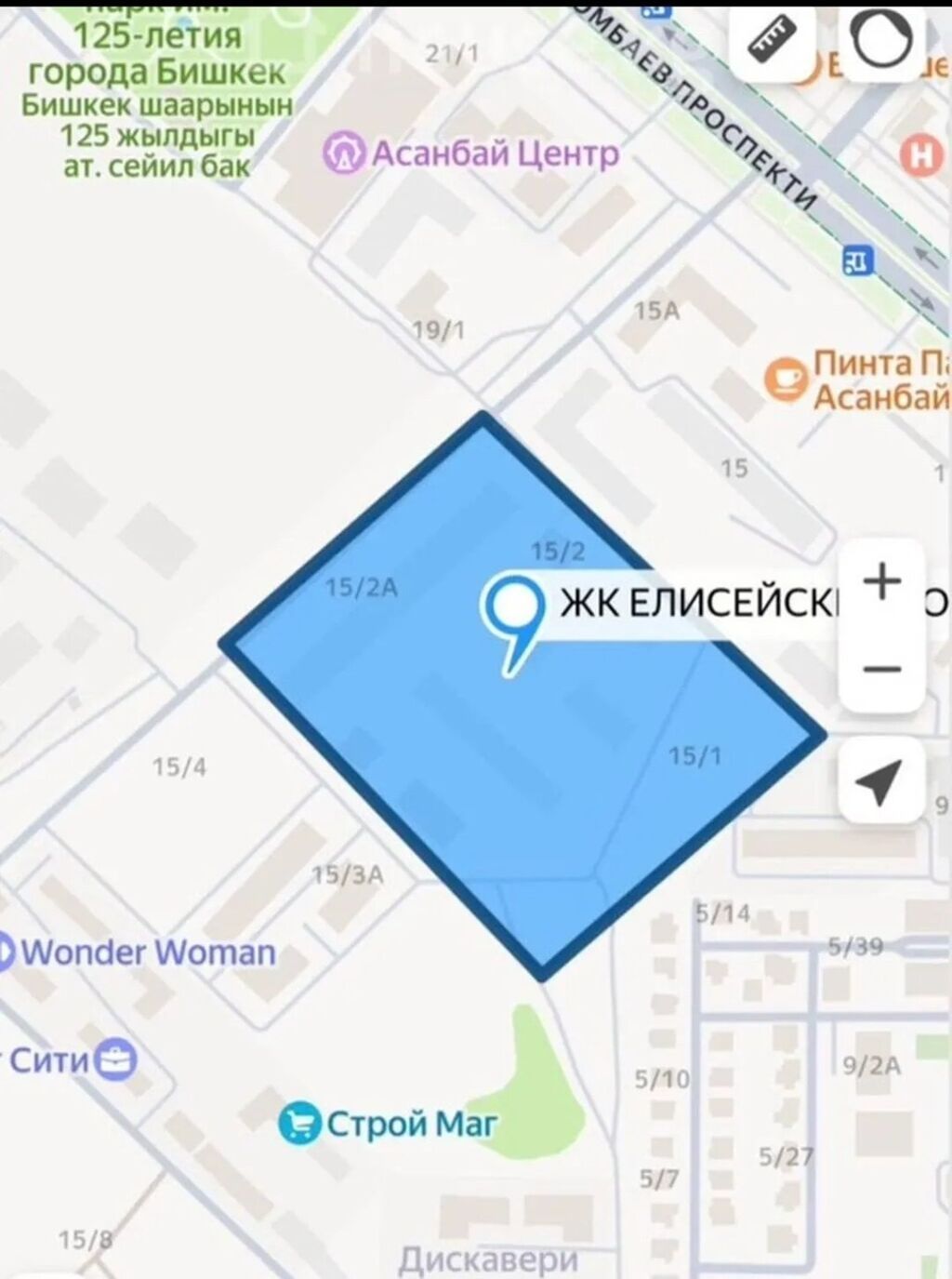 2 комнаты, 48 м², Асанбай мкр Элитка, 7 этаж, ПСО (под самоотделку): фото 4