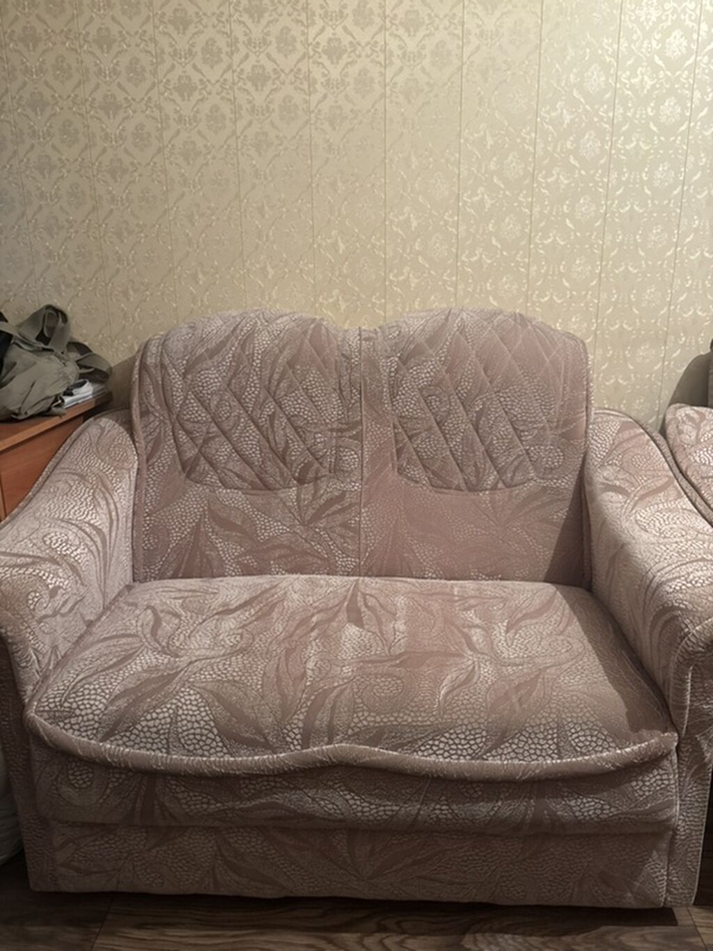 Комплект мягкой мебели, Б/у, Самовывоз, цвет - Бежевый — фото 2