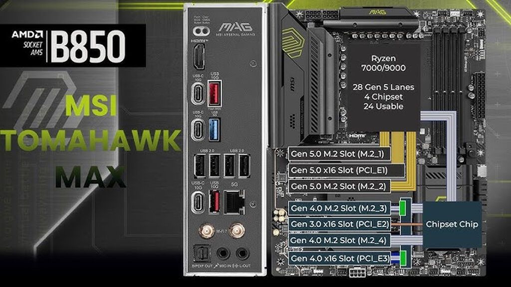 Материнская плата для ПК, Новый, MSI, AM5, ATX: фото 5
