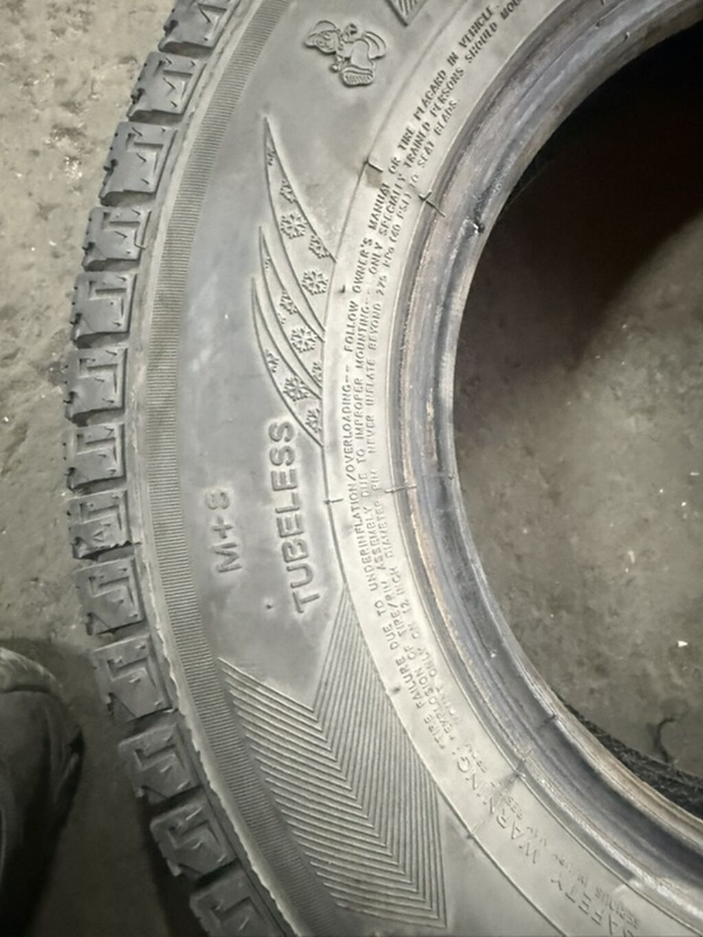 Шины зимние MAXTREK, (Studless), бескамерные (Tubeless), M+S. -: фото 1
