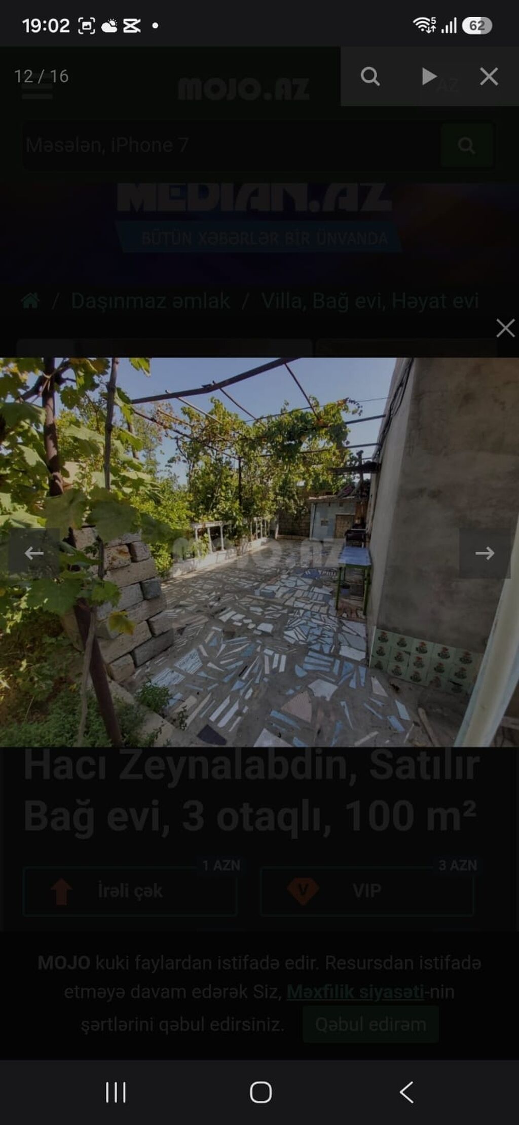Zeynalabdin Tağıyev, 100 kv. m, 3 otaqlı, Hovuzsuz, Su