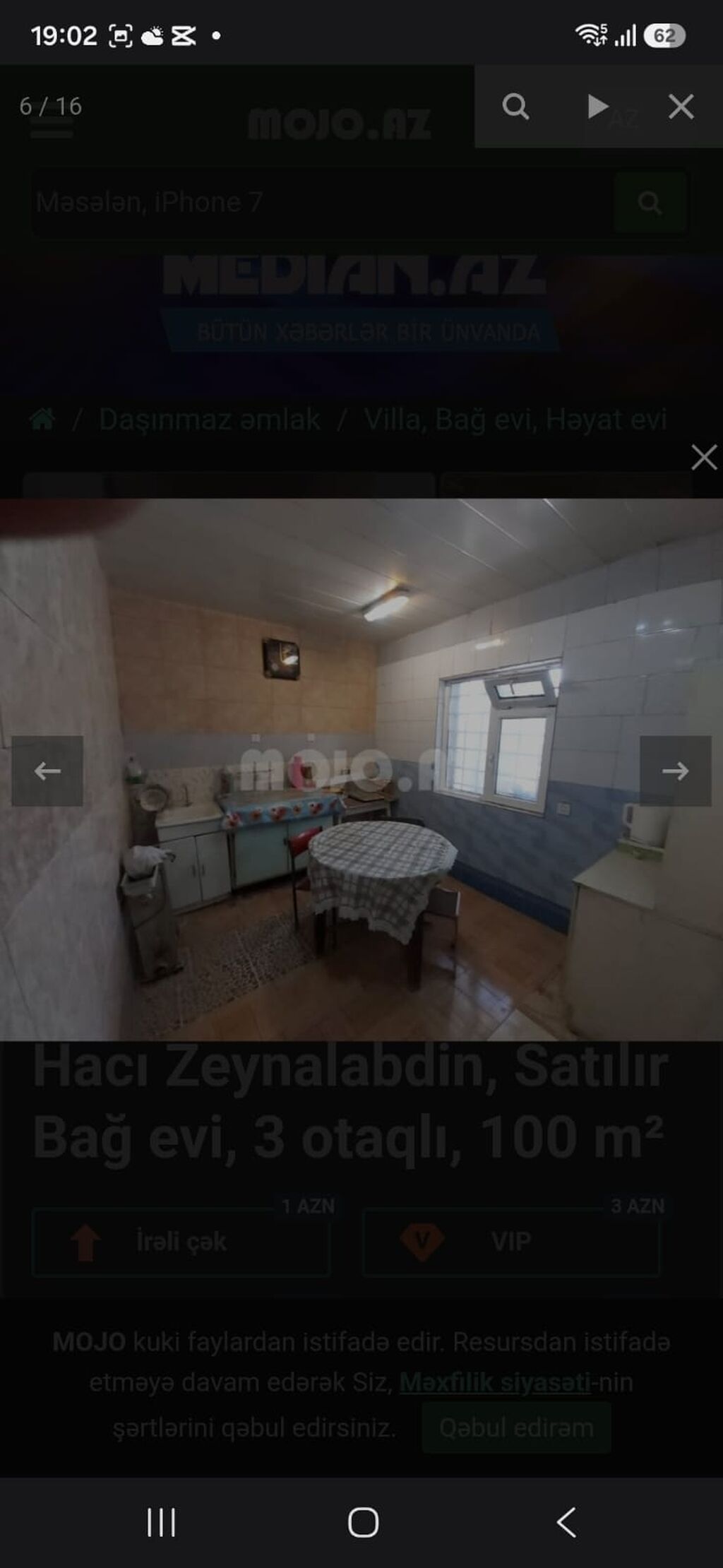 Zeynalabdin Tağıyev, 100 kv. m, 3 otaqlı, Hovuzsuz, Su