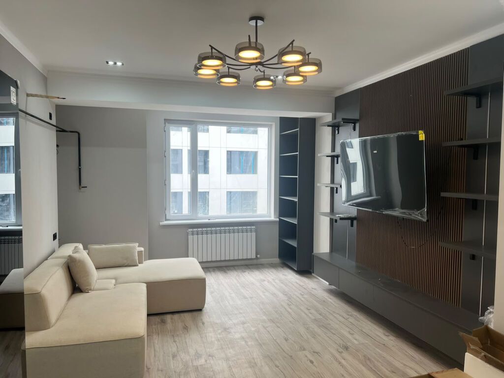 2 комнаты, 69 м², Асанбай мкр Элитка, 6 этаж, Дизайнерский ремонт: фото 2