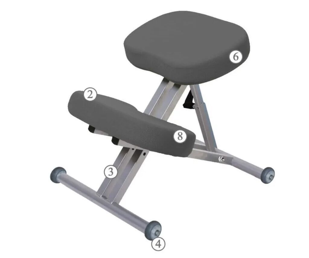 Стул-коленоопора (kneeling chair) для эргономичной работы за столом