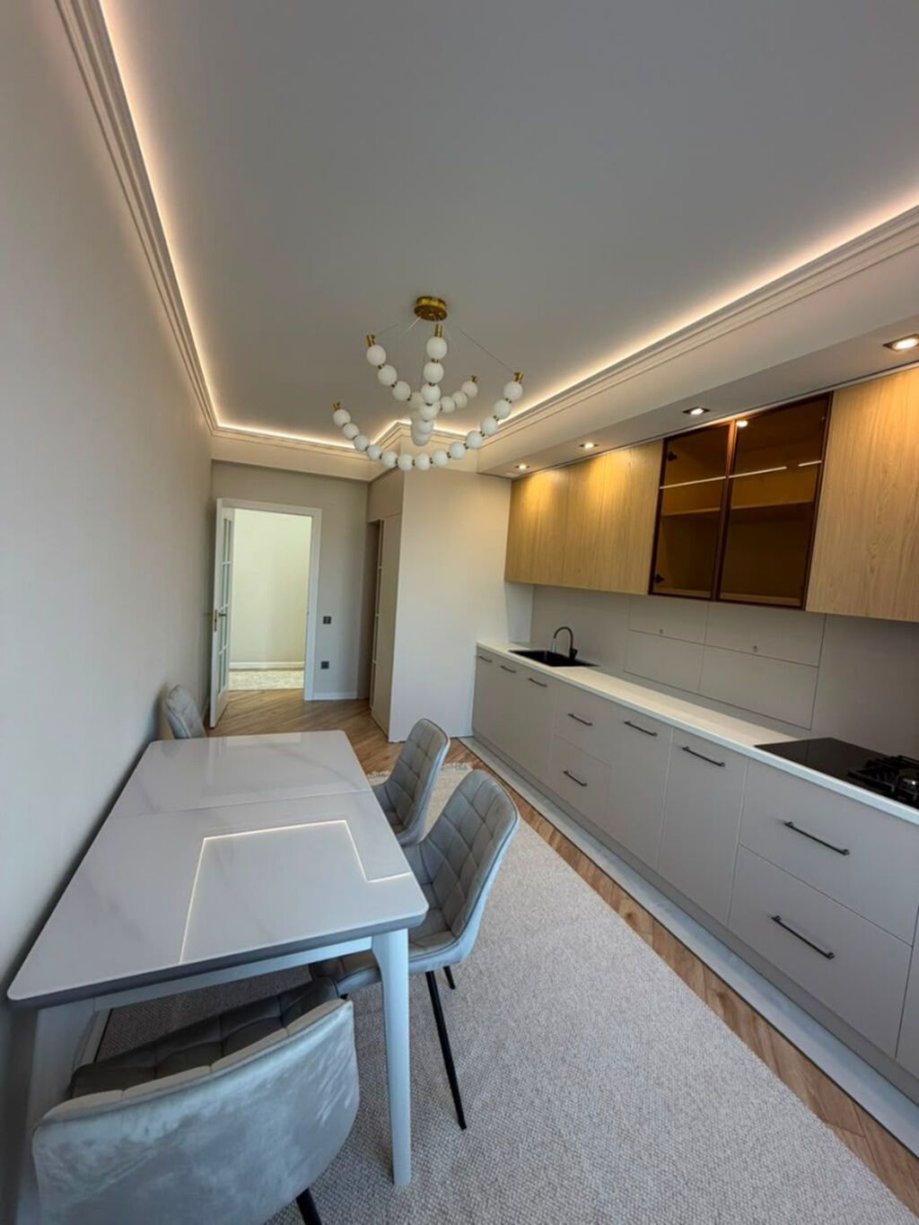 2 комнаты, 68 м², Кок-Жар мкр Элитка, 10 этаж, Евроремонт: фото 1