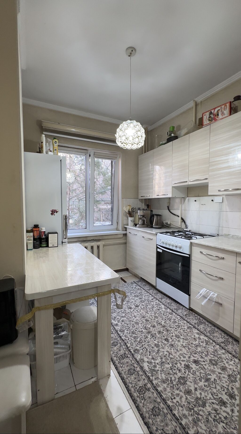 3 комнаты, 63 м², Аламедин-1 мкр 105 серия, 1 этаж, Евроремонт: фото 2