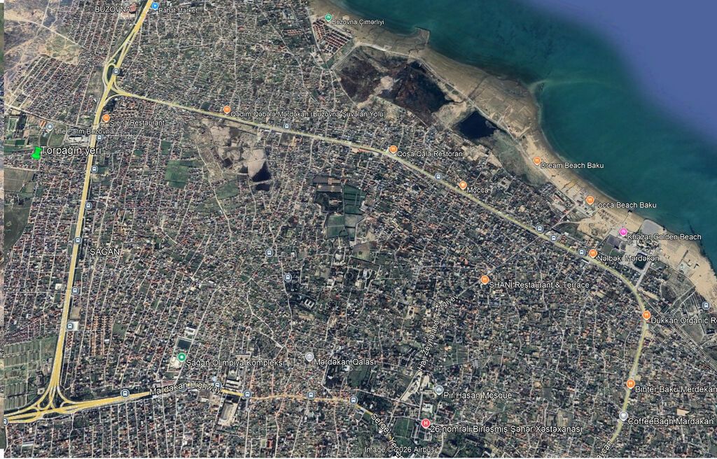 BUZOVNADA 7 SOT ÇIXARIŞLI TORPAQ SAHƏSİ SATILIR – 178000 AZN Buzovna