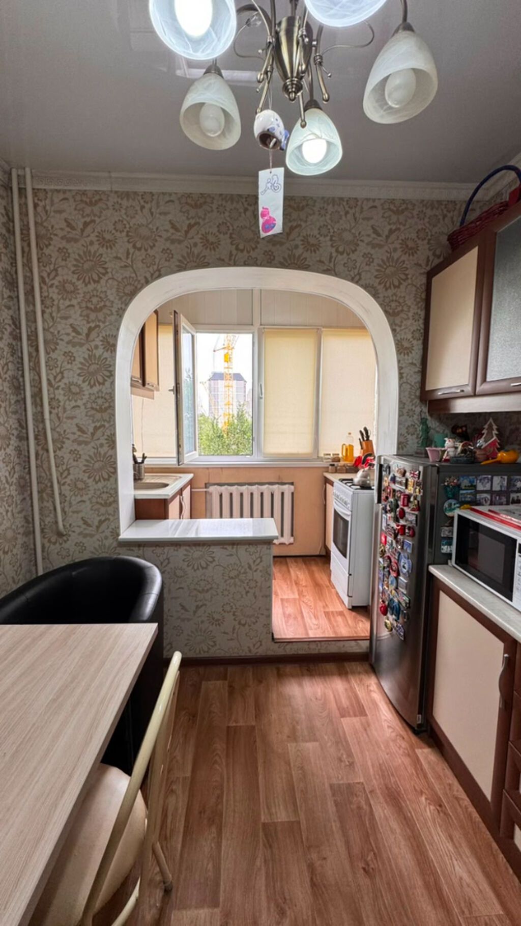 3 комнаты, 64 м², Таш-Рабат ТРЦ 106 серия, 4 этаж, Евроремонт: фото 6