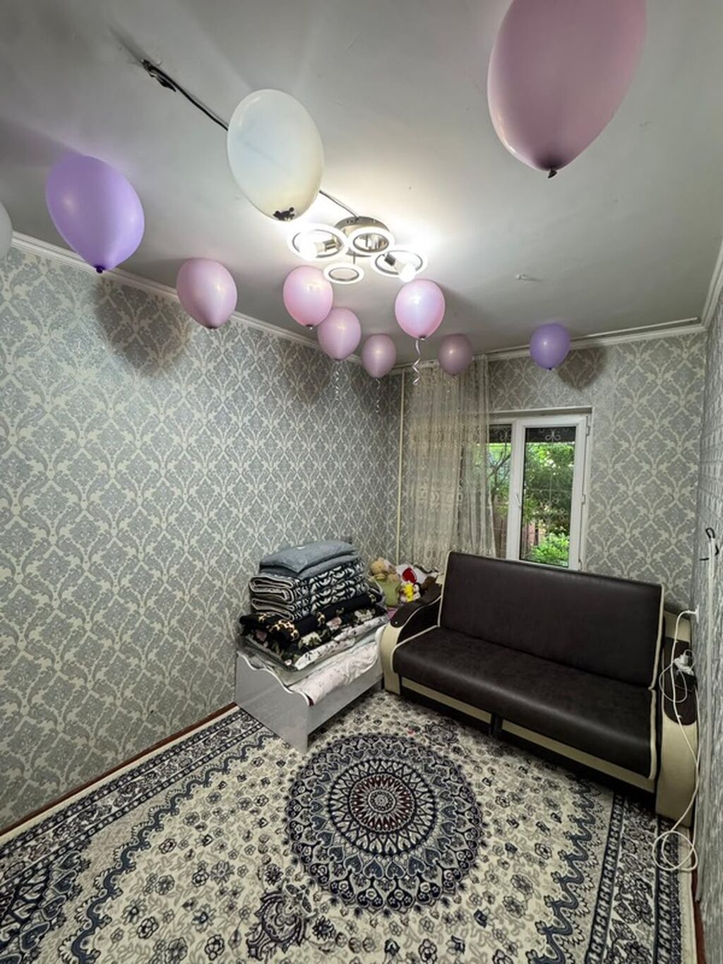 3 комнаты, 60 м², Ошский мкр., 105 серия, 1 этаж, Косметический ремонт: фото 2