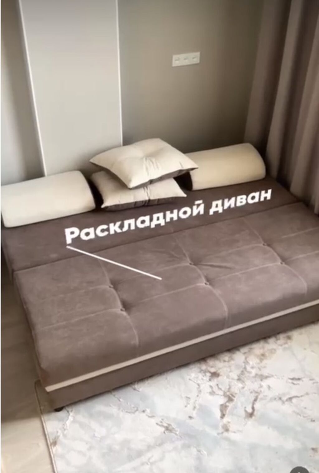 Студия, 28 м², Аламедин-1 мкр Элитка, 8 этаж, Евроремонт: фото 3
