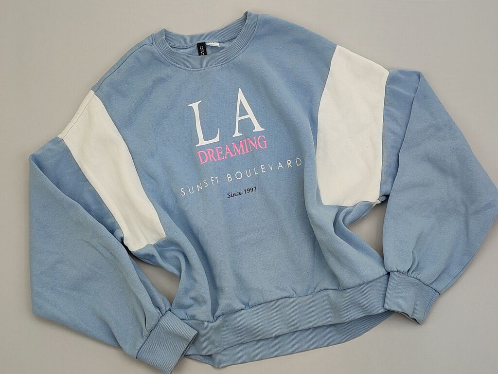Swetry: Sweter H&M, XS (EU 34), stan - Dobry, wzór - Print, kolor - Niebieski — 1