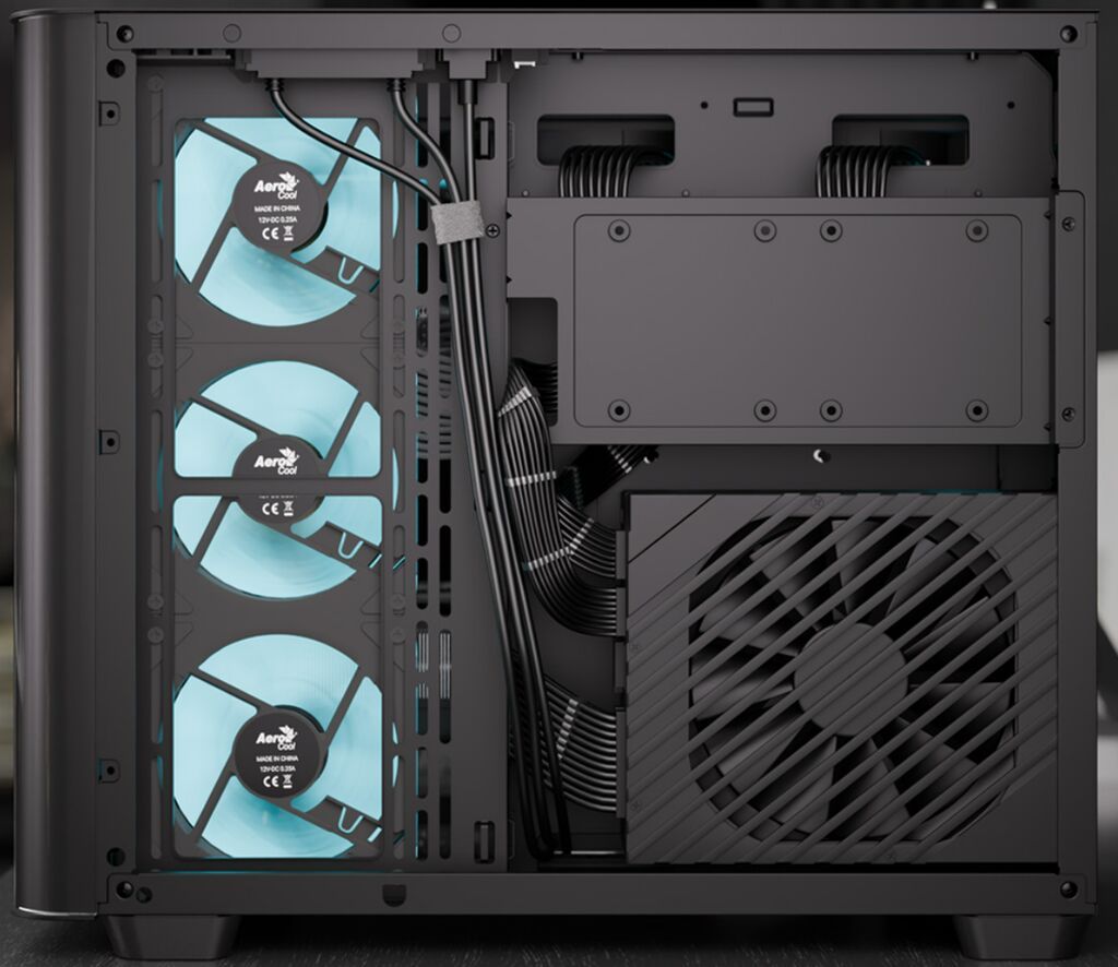 Корпус ПК, Новый, AeroCool, ATX, цвет - Черный: фото 7