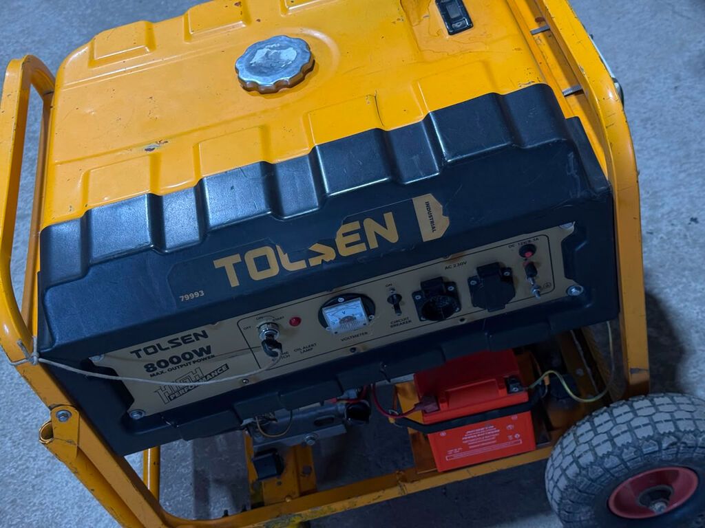 ПРОДАЮ БЕНЗИНОВЫЙ ГЕНЕРАТОР TOLSEN 8 кВт Бензиновый генератор: фото 2