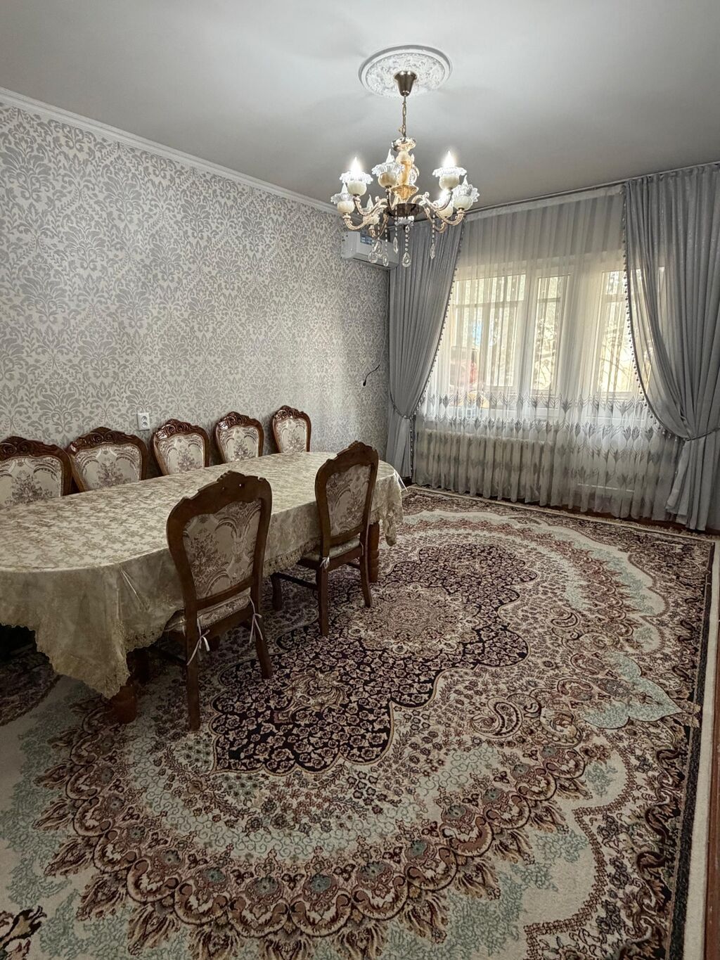 3 комнаты, 78 м², Аламедин-1 мкр 105 серия, 4 этаж, Старый ремонт: фото 5