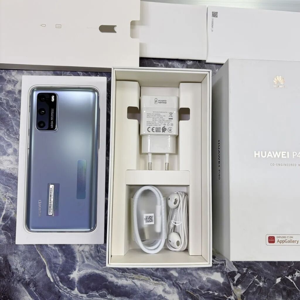 Huawei P40 4G, Новый, 128 ГБ, цвет - Серый, 1 SIM: фото 4