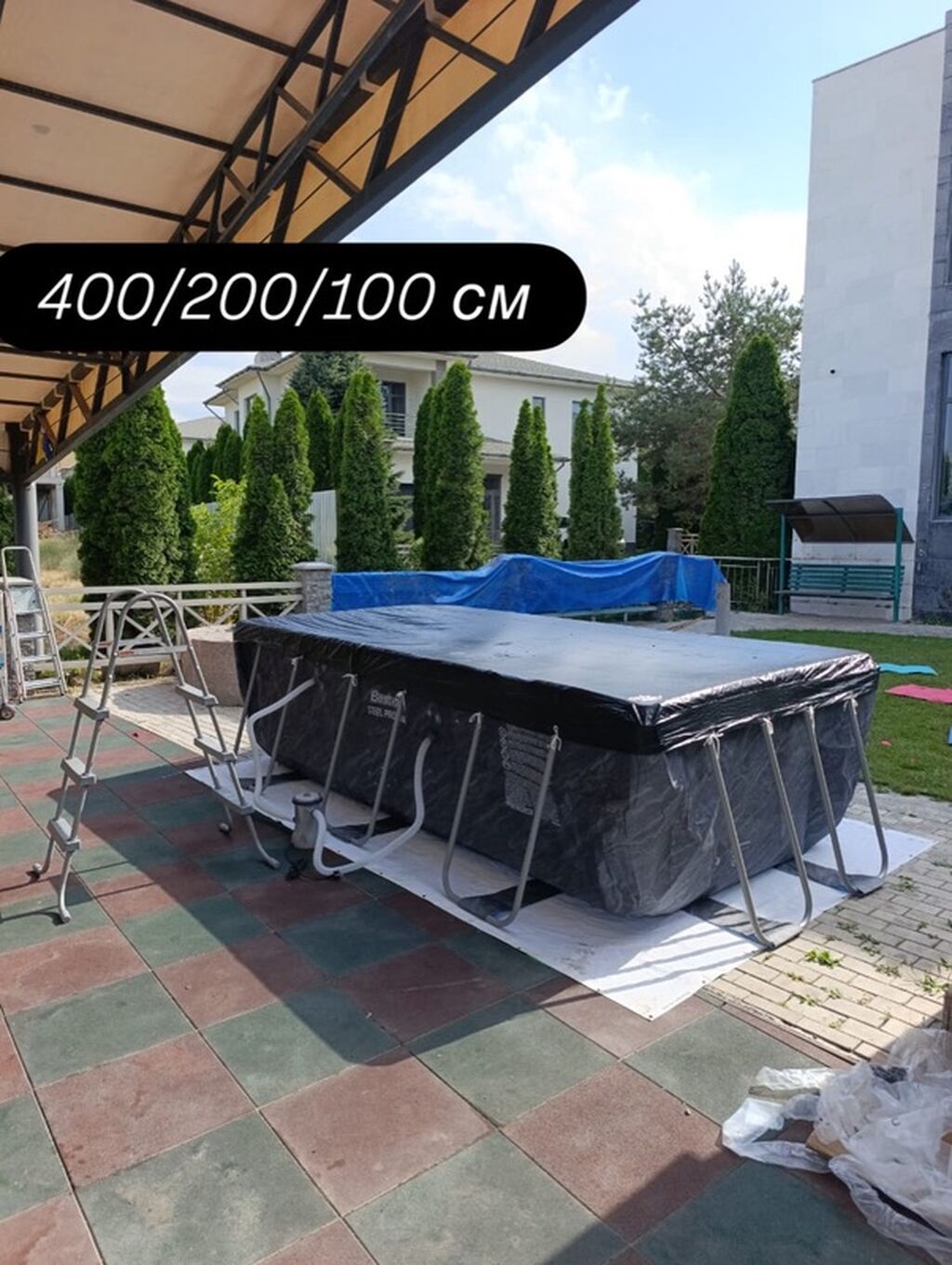 Прямоугольный каркасный бассейн Bestway Steel Pro Max. - Габариты