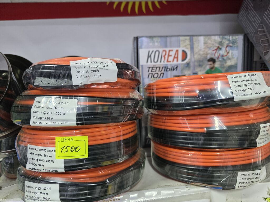 Тёплый пол KOREAD — нагревательные кабели для обогрева пола. Основные