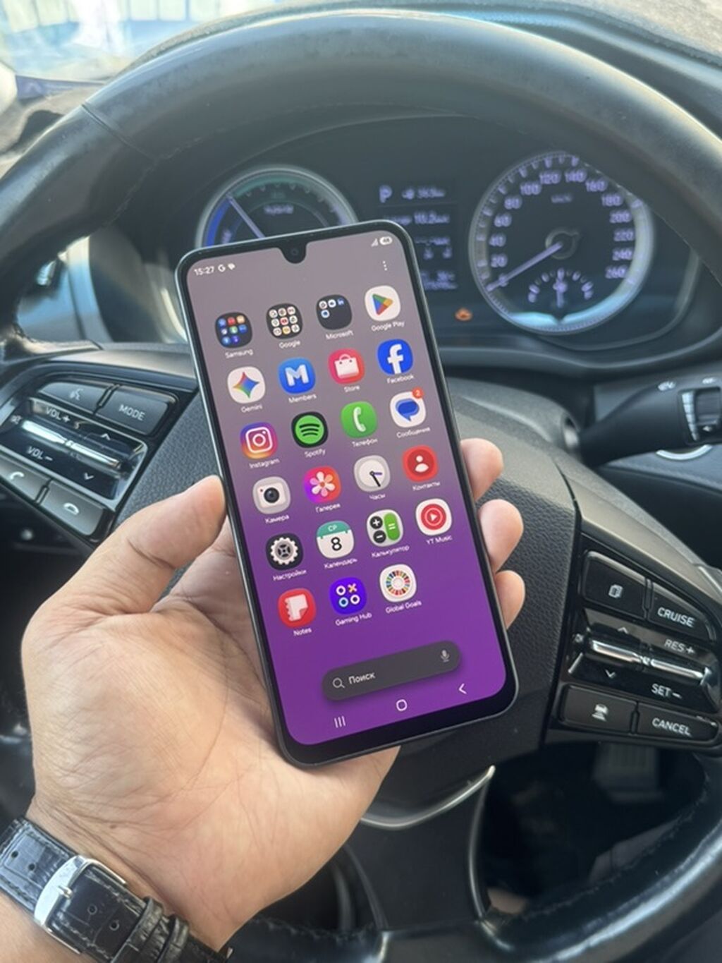 Samsung Galaxy A17, Б/у, 128 ГБ, цвет - Черный, 2 SIM — фото 2