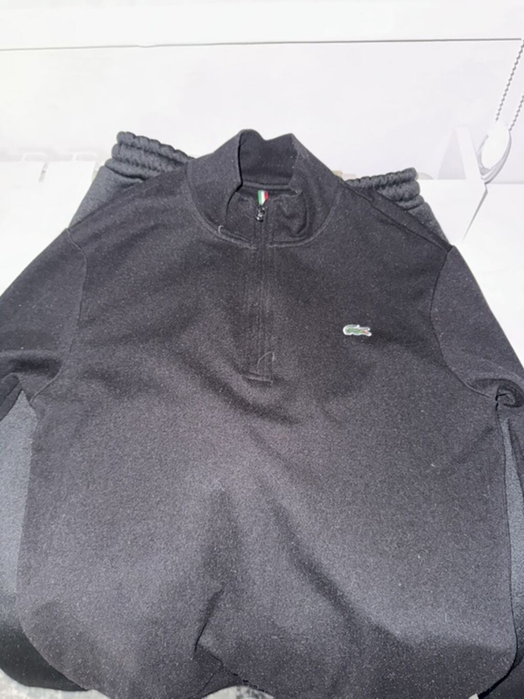 Lacoste мужской свитшот/полар с молнией до середины груди. - Цвет: фото 1