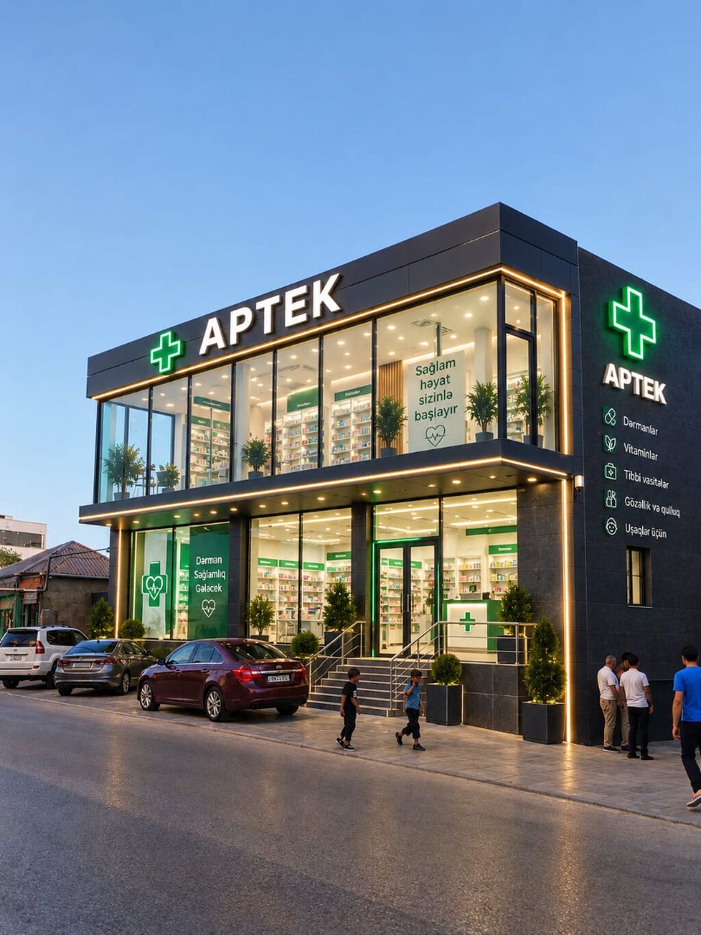 Obyekt satılır 3 mərtəbə 600 kv.m Xırdalanda mərkəzi küçədə