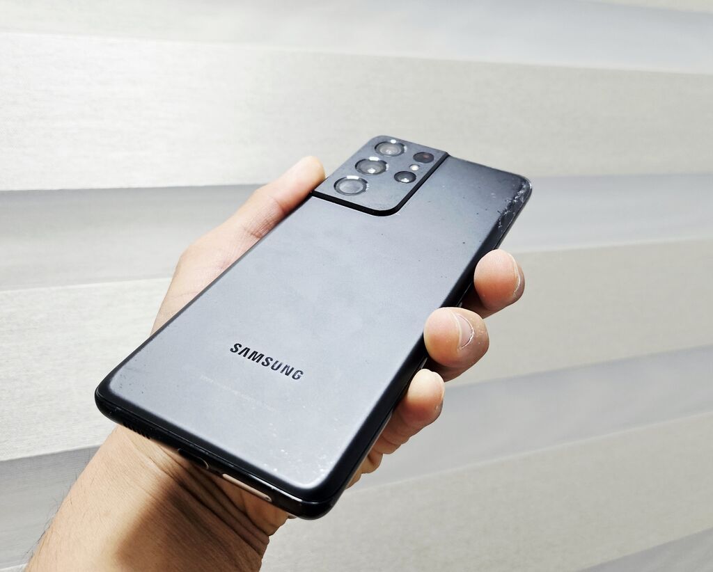 Samsung Galaxy S21 Ultra, Б/у, 256 ГБ, цвет - Черный, 1 SIM, 2 SIM — фото 4