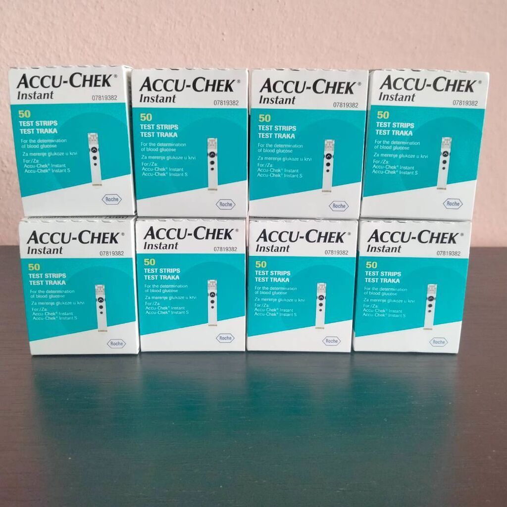 Glukometri: Accu-Chek Instant trakice za merenje šećera, rok do 18.01.2026.god