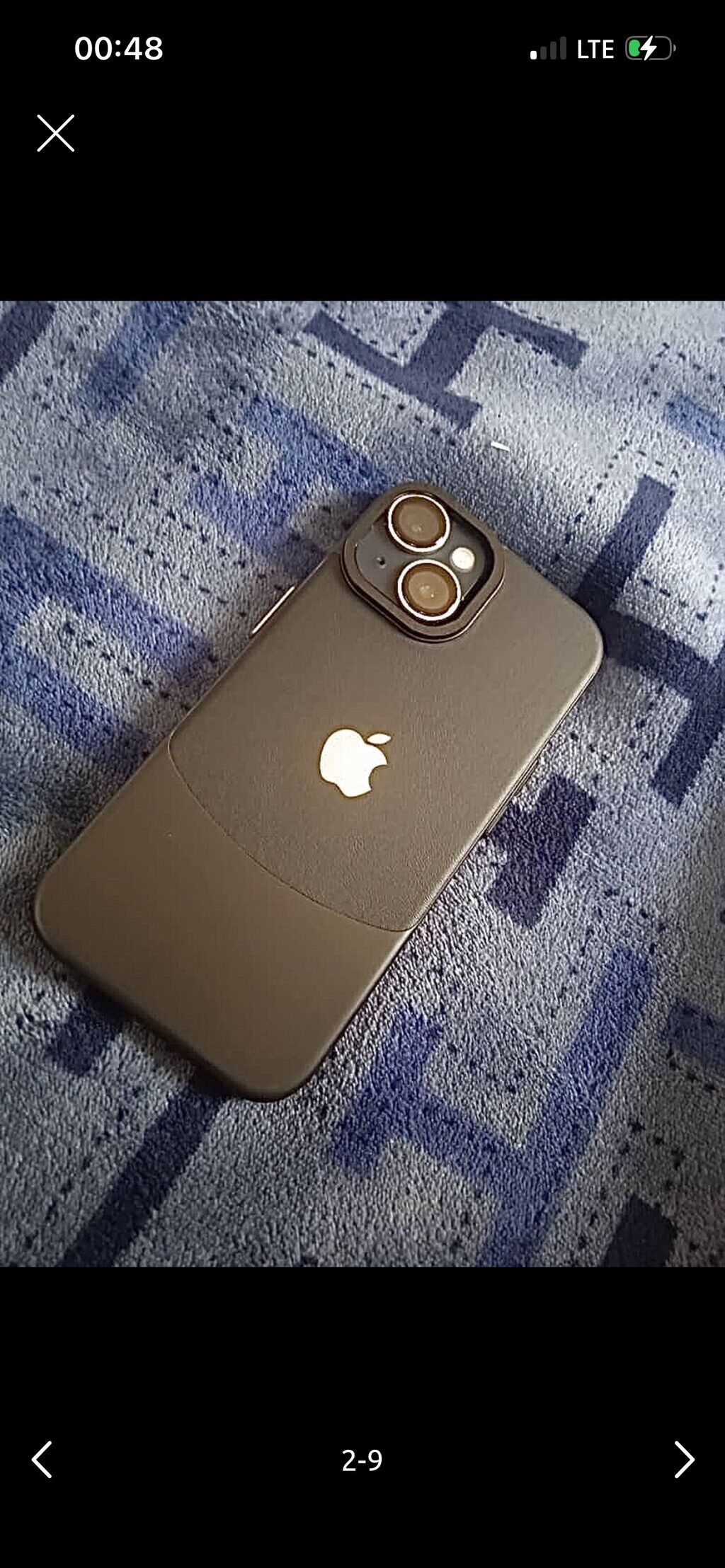 IPhone 14, Б/у, 256 ГБ, Синий, Защитное стекло, Чехол, 79 %: фото 2