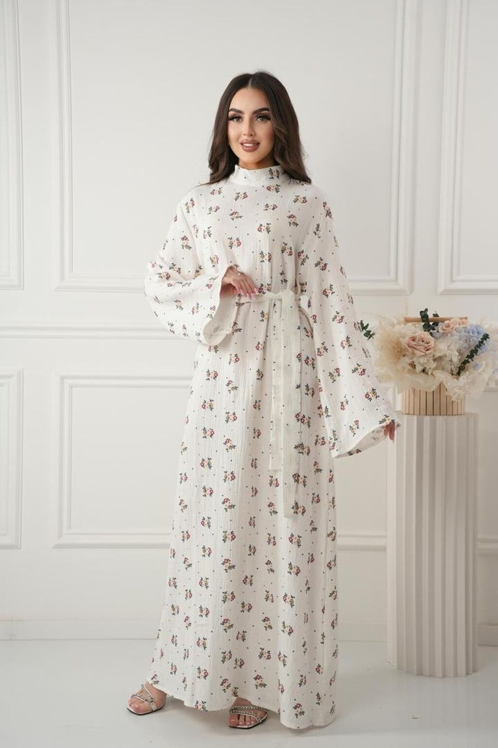 Повседневное платье, Made in KG, Лето, Длинная модель, 6XL: фото 6