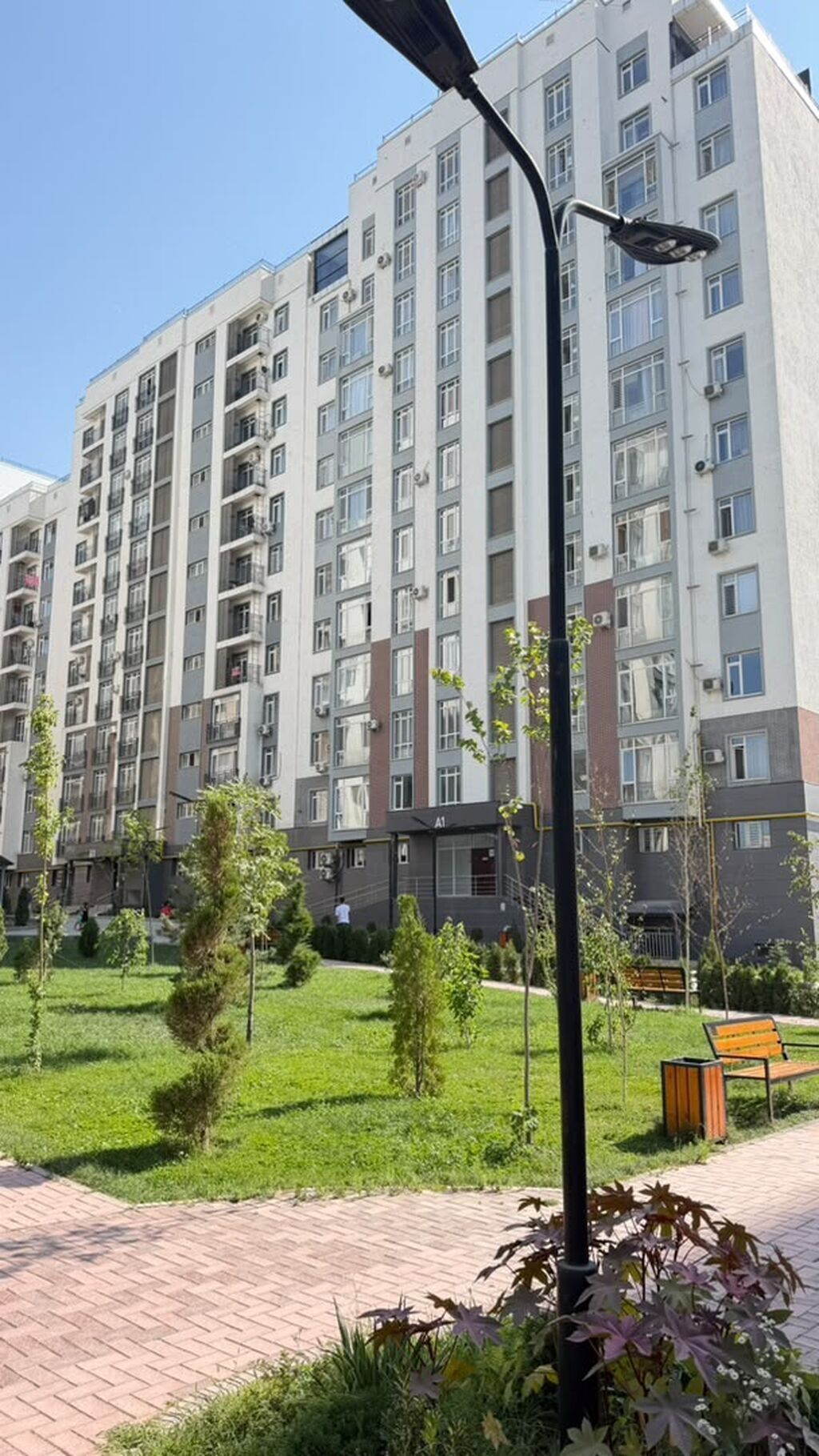 1 комната, 43 м², Асанбай мкр Элитка, 10 этаж, ПСО (под самоотделку): фото 2