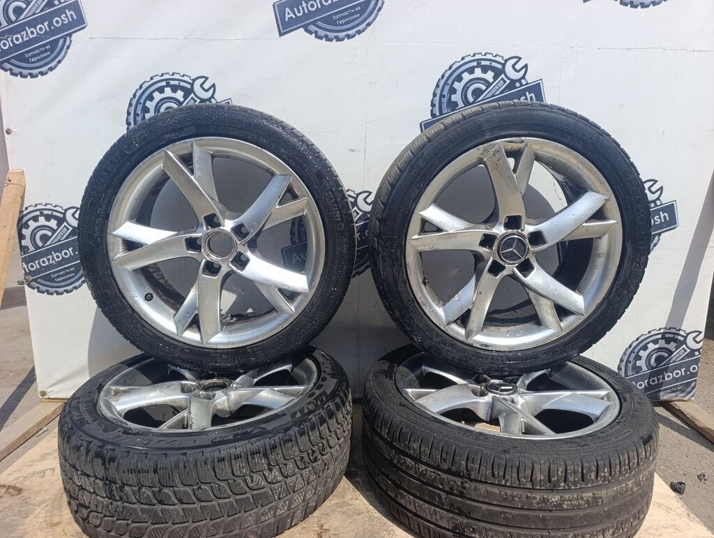 Литые Диски R 17 Mercedes-Benz, Комплект, отверстий - 5, Б/у: фото 1