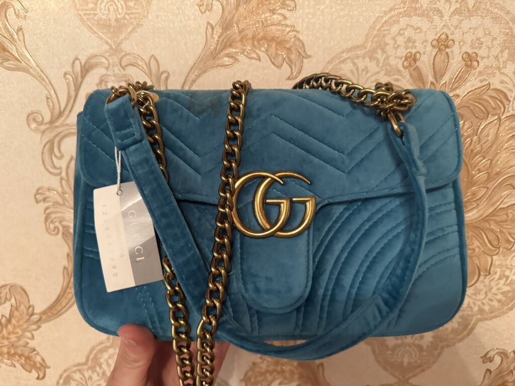 Классическая сумка, Gucci, Италия, Материал: Бархат, Застежка на магните, Женские, Новый: фото 3