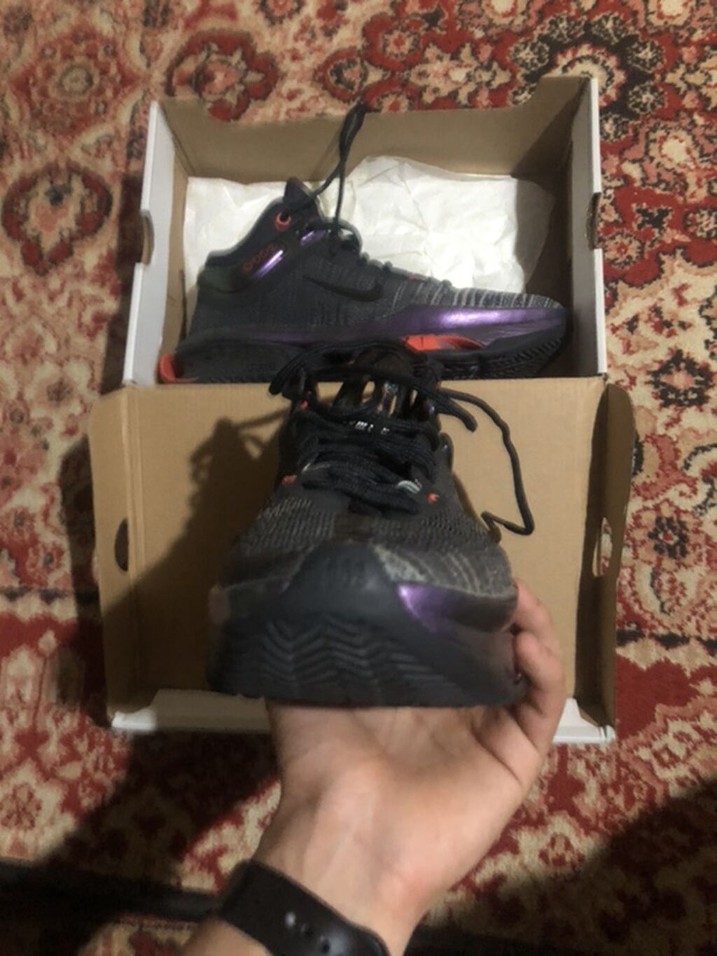 Мужские кроссовки, 44, Nike, Б/у, цвет - Черный: фото 4