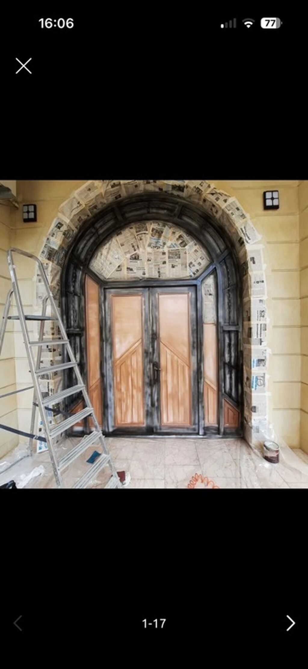 Dəmir qapıların rənglənməsi və bəzədilməsi - 3