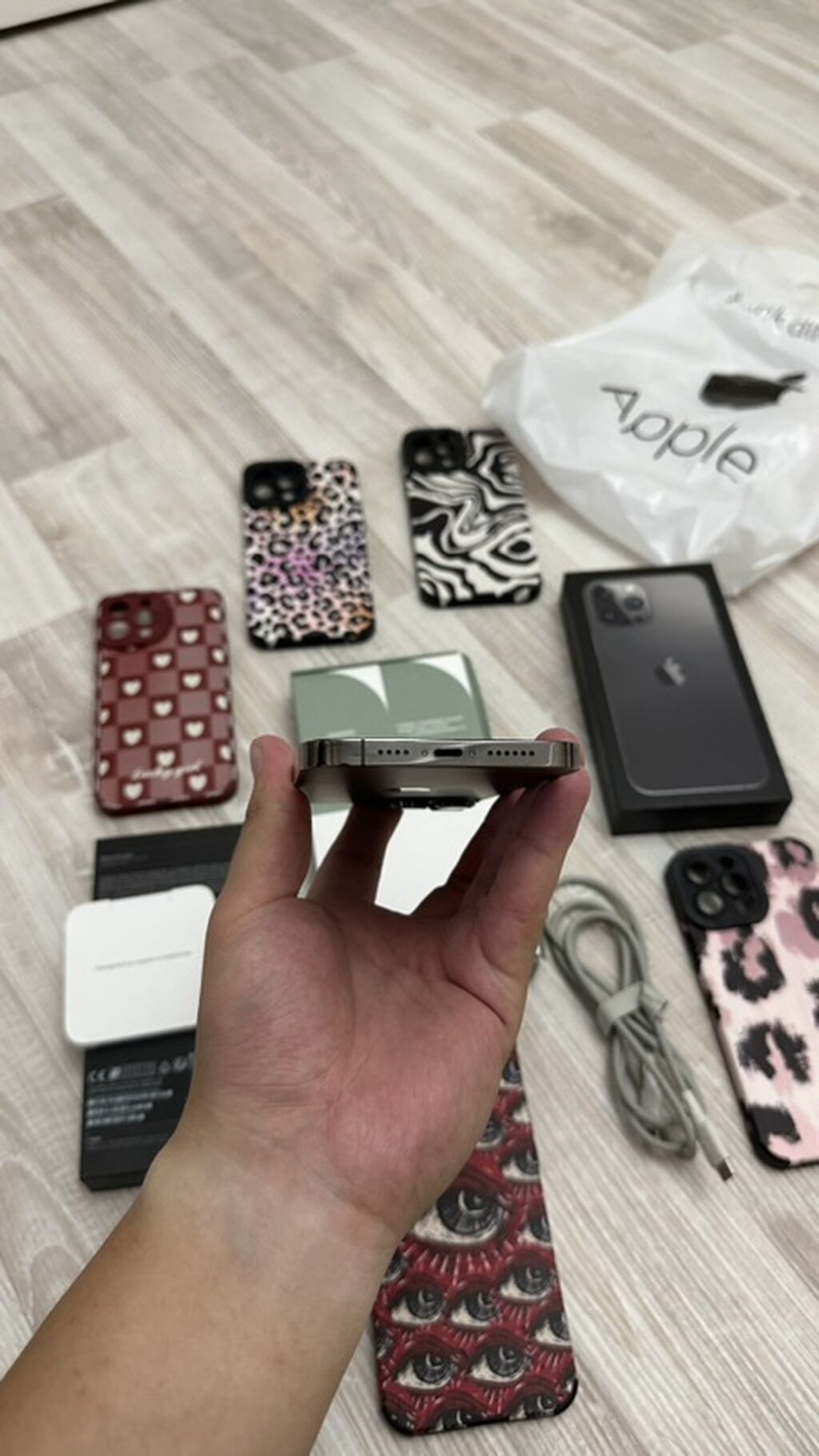 IPhone 13 Pro Max, Б/у, 1 ТБ, Matte Space Gray, Защитное стекло, Чехол, Кабель, 100 %: фото 4