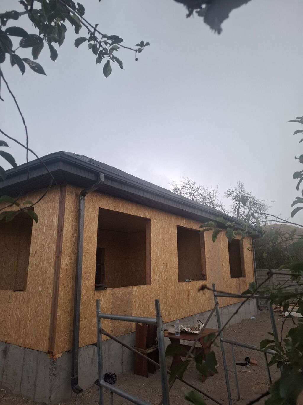Каркасный дом из СИП/OSB-панелей, одноэтажный - Коробка дома на: фото 2