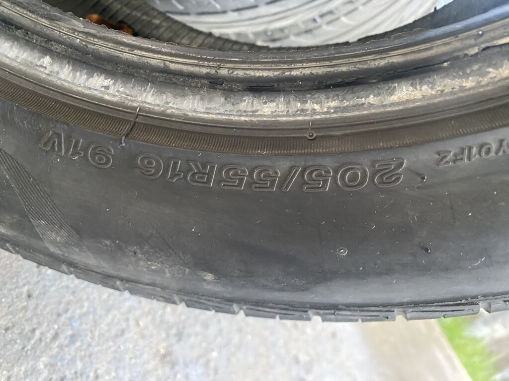 Шины 205 / 55 / R 16, Лето, Б/у, Комплект, Легковые, Bridgestone — фото 2