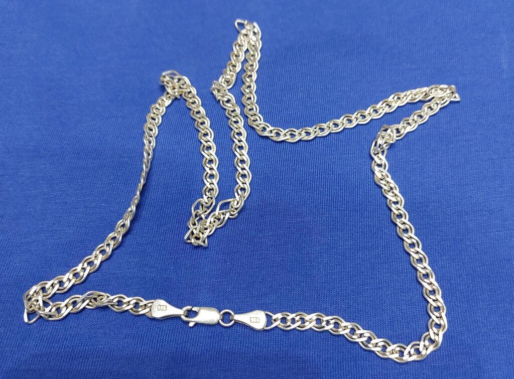 Ogrlice: Pancir dupli (rucni) rad Srebro 925 Elegantan, moderan srebrni Dupli