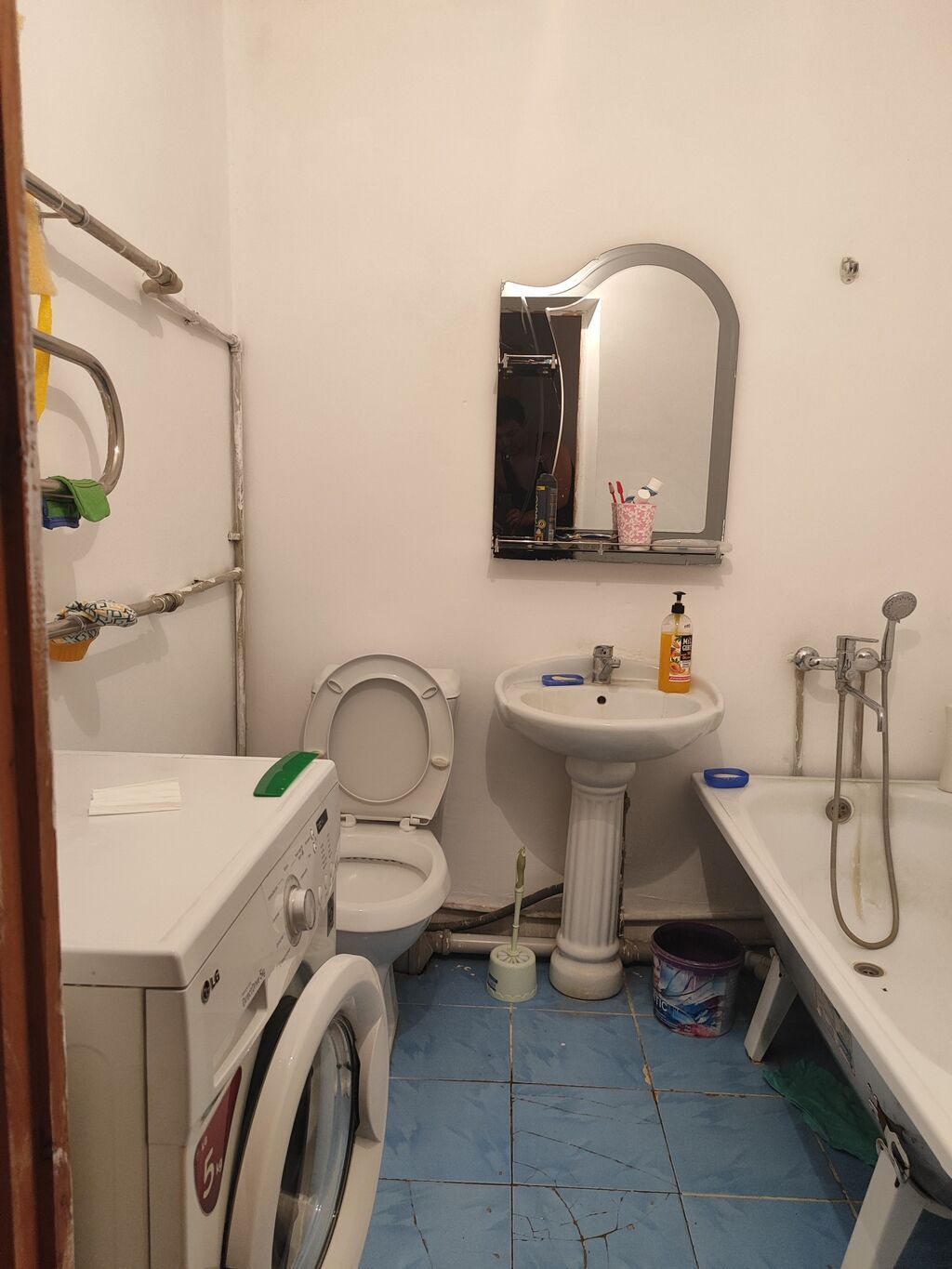 1 комната, 43 м², Тунгуч мкр Индивидуалка, 6 этаж, Требуется ремонт: фото 7