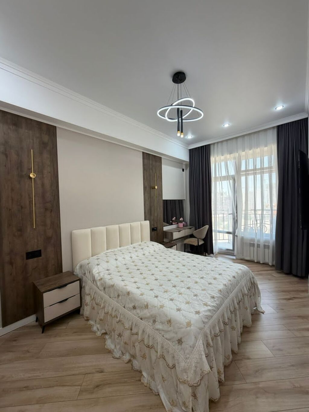 2 комнаты, 77 м², Асанбай мкр Элитка, 9 этаж, Дизайнерский ремонт: фото 3