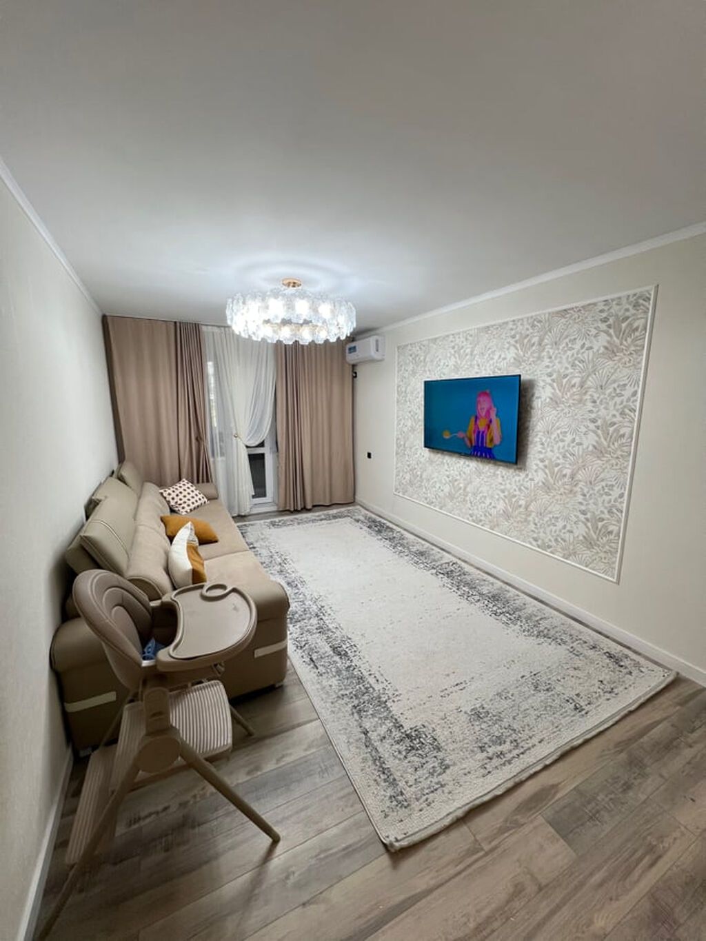 3 комнаты, 62 м², 7 мкр 104 серия, 2 этаж, Евроремонт: фото 2
